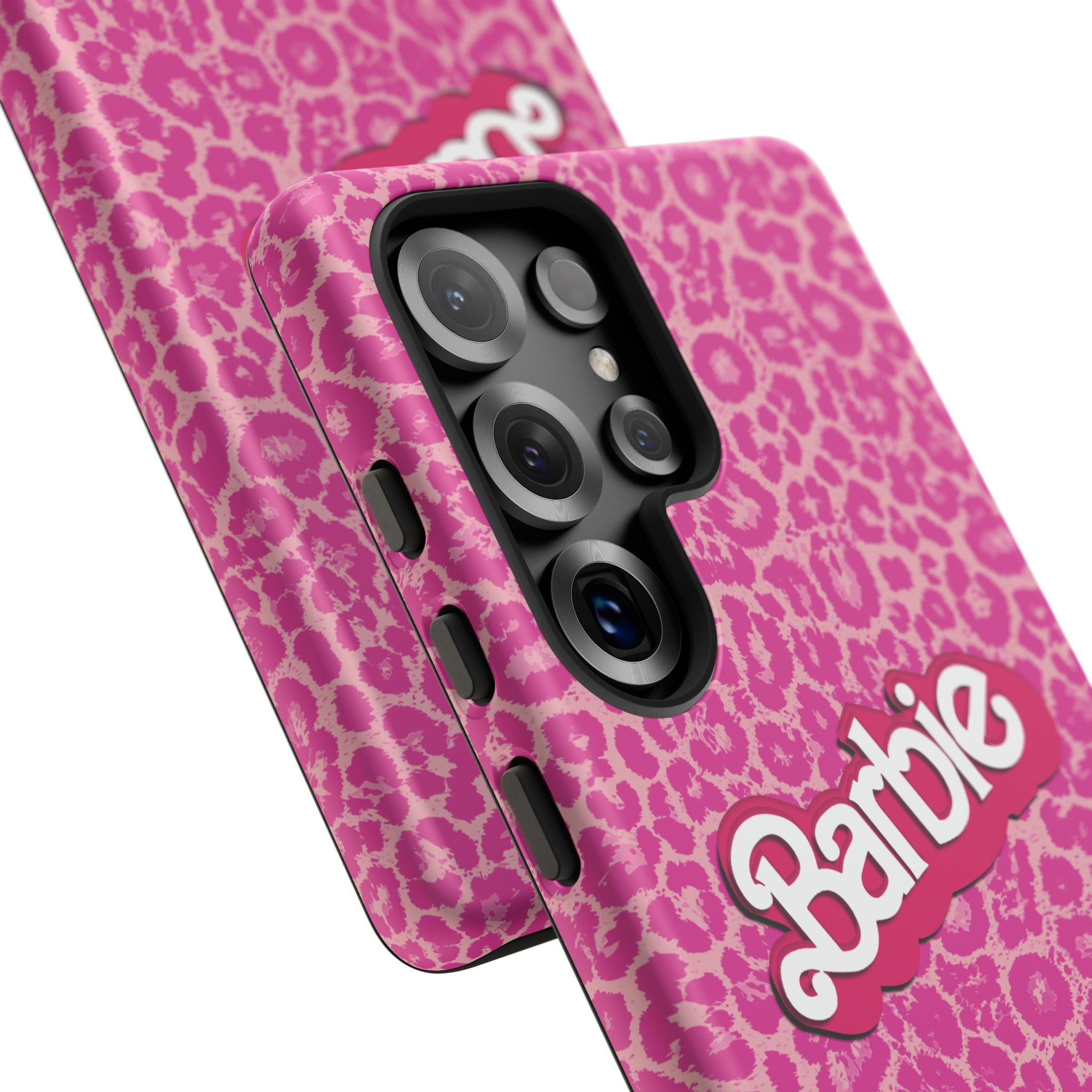 Hot Neon Pink Leopard Barb Tough Phone Case iPhone, Galaxy, or Google Pixel