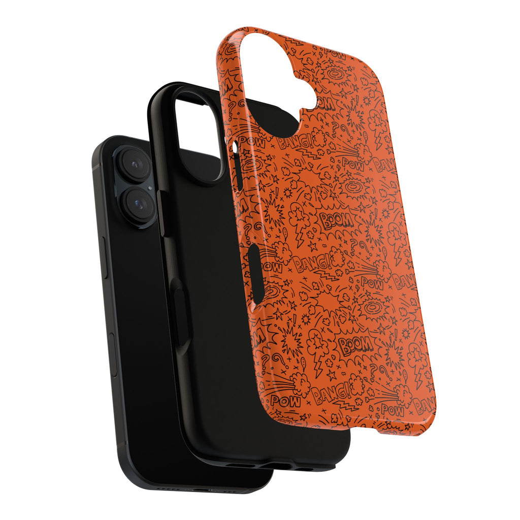 Wow Orange Tough Case for iPhone, Galaxy, or Google Pixel
