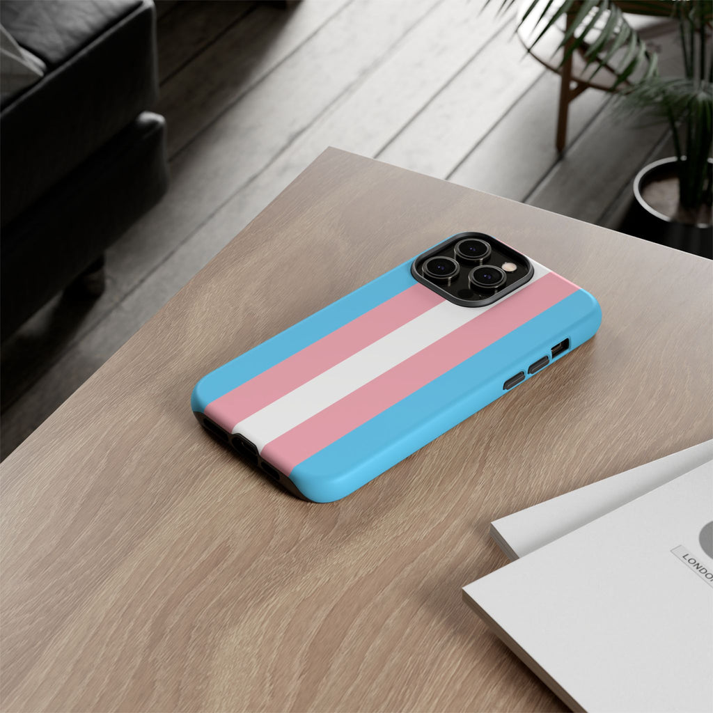 Trans Colors Tough Phone Case for iPhone, Galaxy, or Google Pixel