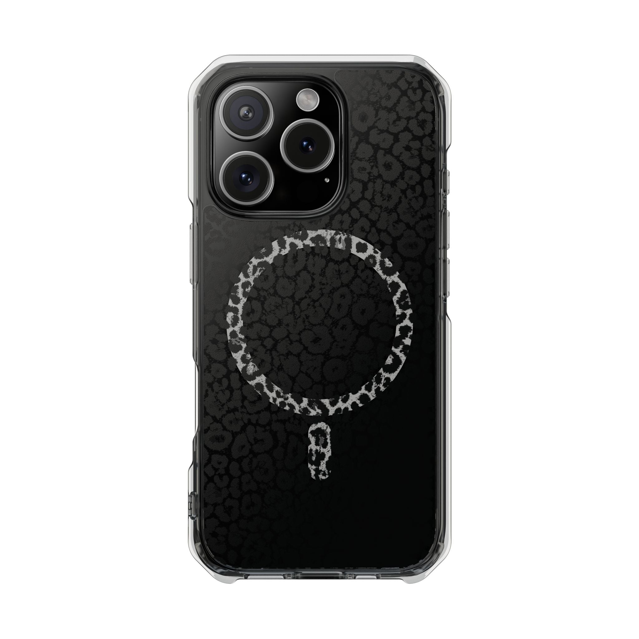 Leopard Magnetic iPhone 14, 15, 16 Series Clear Impact Cases