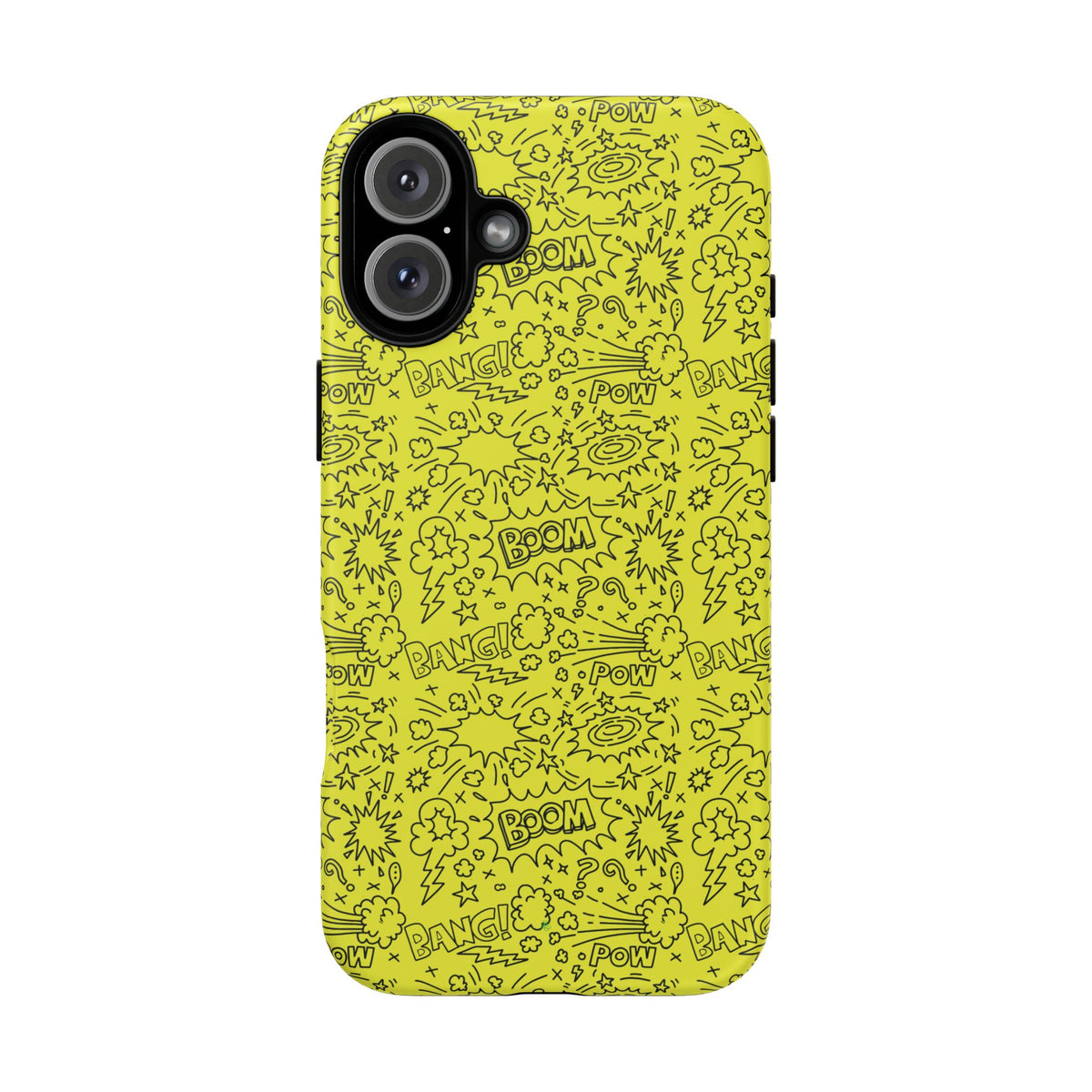 Neon Yellow Wow RG Tough Phone Case for iPhone, Galaxy, or Google Pixel