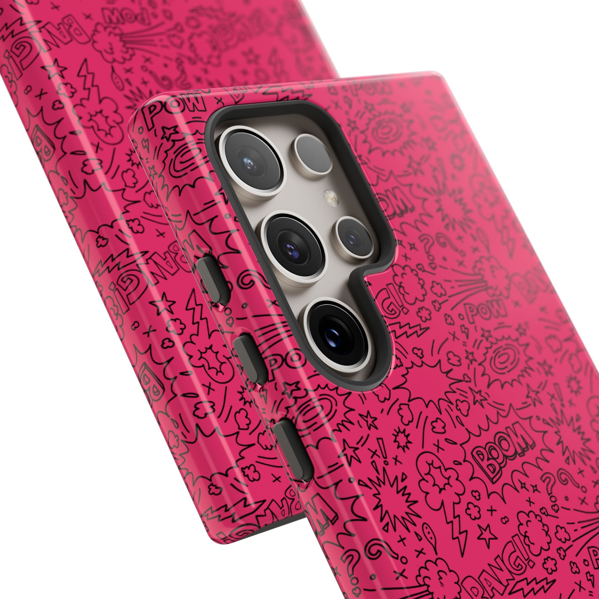 Pink Wow Tough Case for iPhone, Galaxy, or Google Pixel
