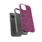Pink Zebra Tough Phone Case for iPhone, Galaxy, or Google Pixel