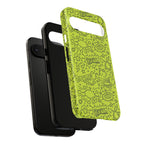 Neon Lime Wow Tough Case for iPhone, Galaxy, or Google Pixel