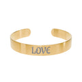 LOVE Cuff Bracelet (Engraving)