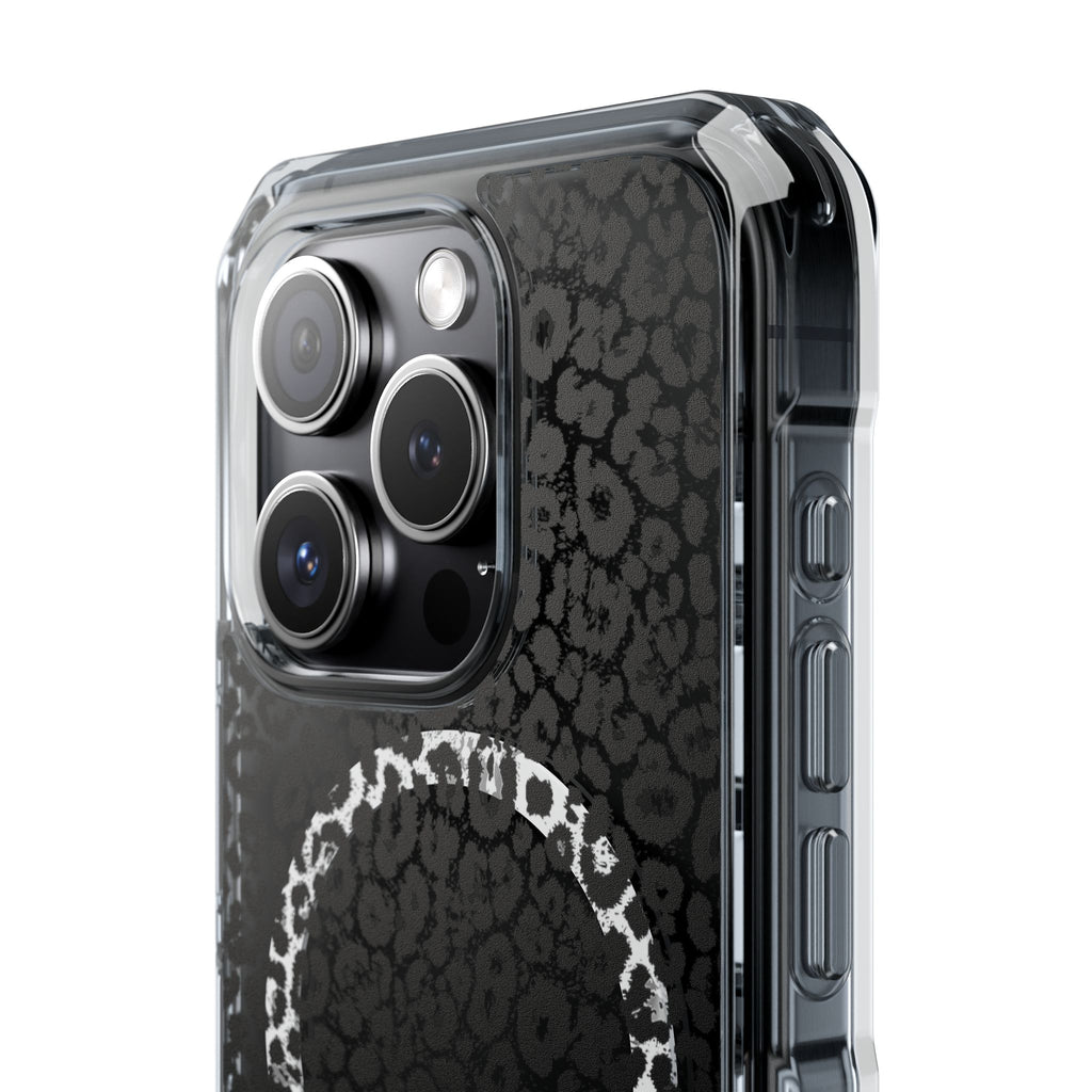 Leopard Magnetic iPhone 14, 15, 16 Series Clear Impact Cases