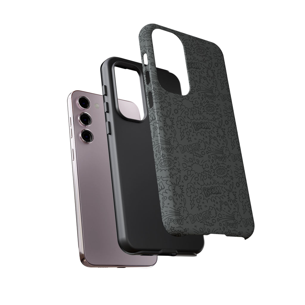 POW BOOM Comics style Tough Phone Case for iPhone, Galaxy, or Google Pixel