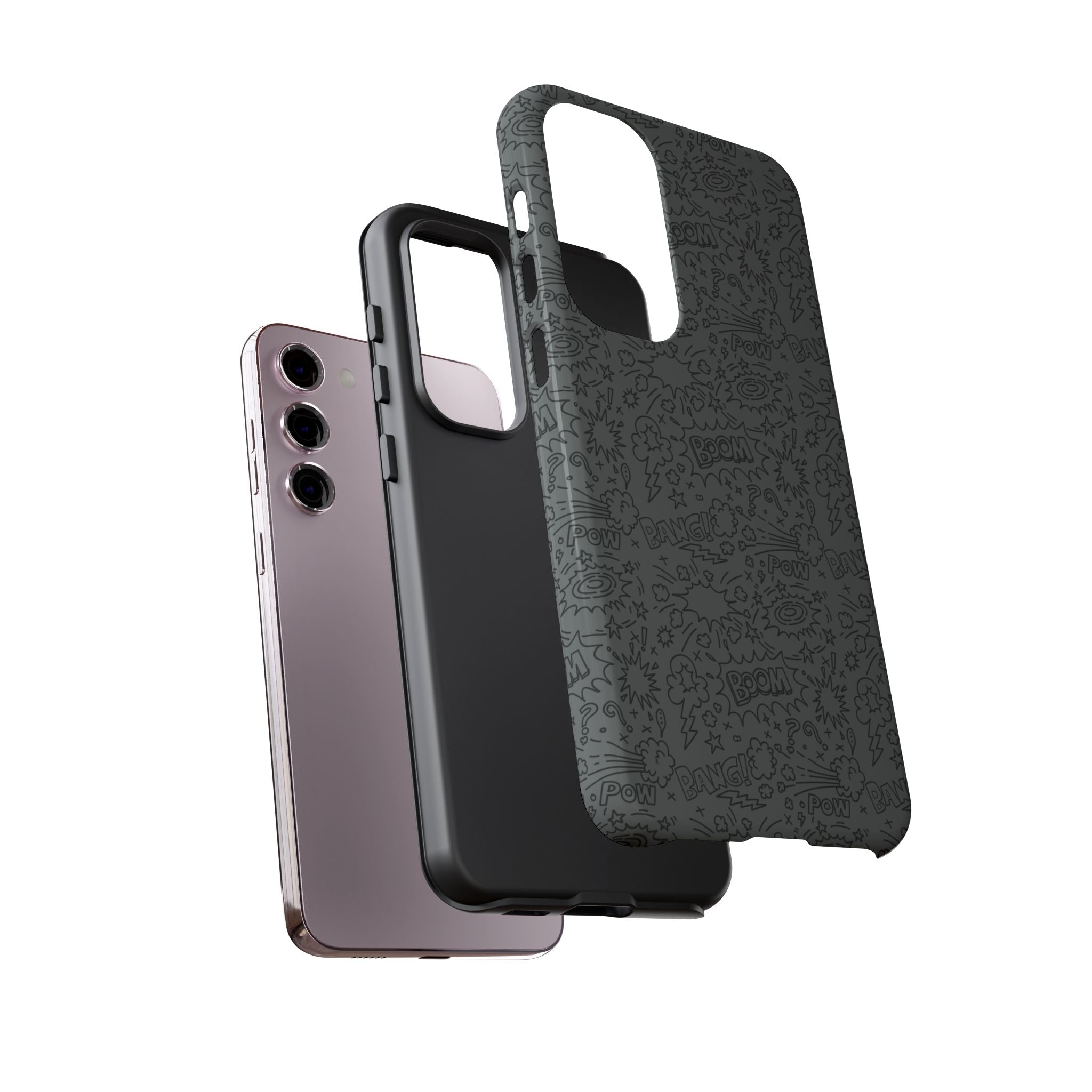 POW BOOM Comics style Tough Phone Case for iPhone, Galaxy, or Google Pixel