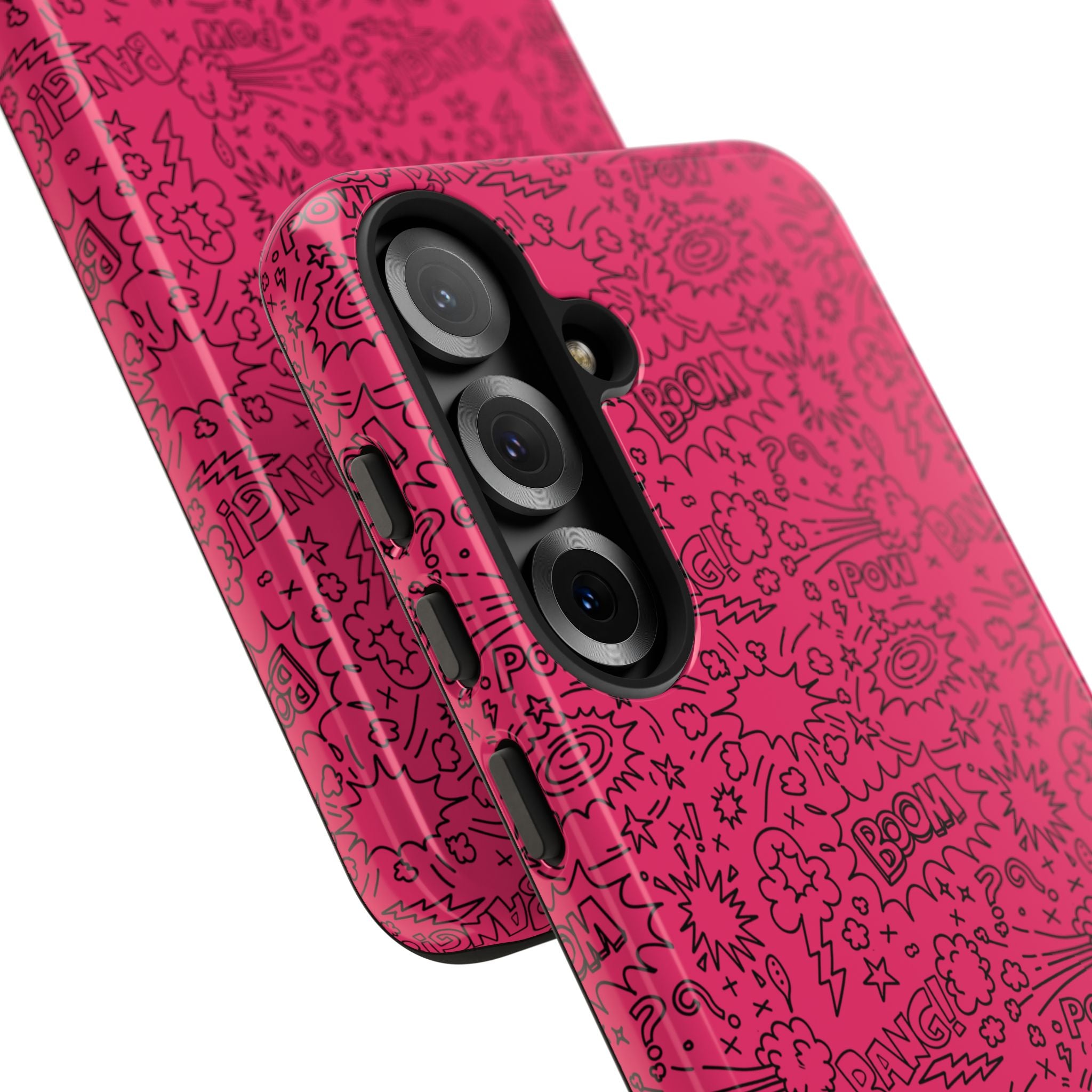 Pink Wow Tough Case for iPhone, Galaxy, or Google Pixel