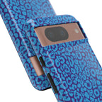Blue Purple Leopard Tough Phone Case iPhone, Galaxy, or Google Pixel