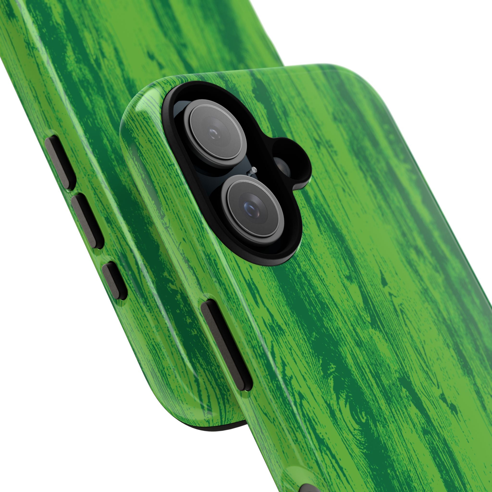 Neon Green Wood Tough Phone Case iPhone, Galaxy, or Google Pixel