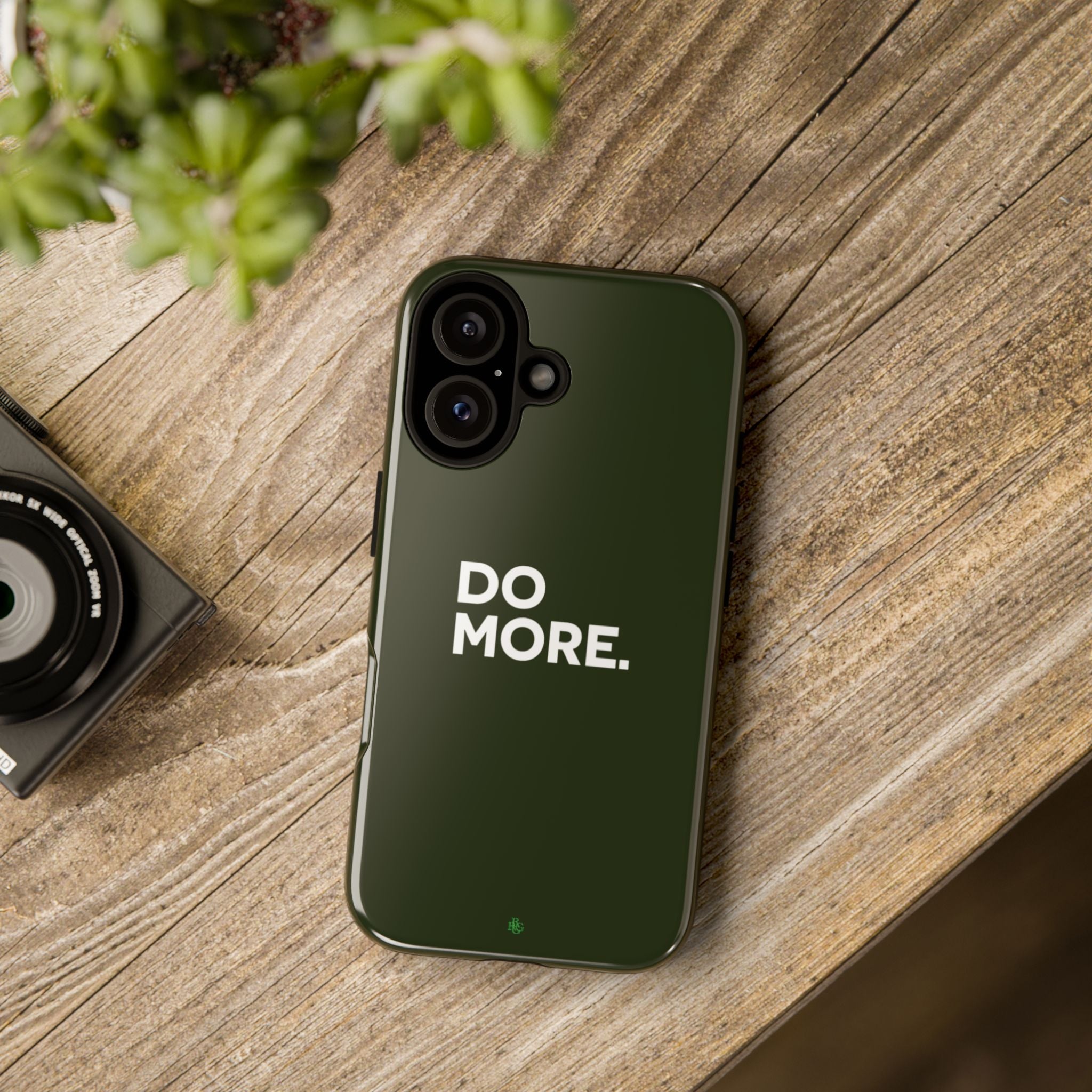 Olive Green Do More Tough Phone Case for iPhone, Galaxy, or Google Pixel