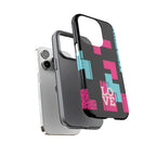 Retro Blocks LOVE Tough Case for iPhone, Galaxy or Google Pixel