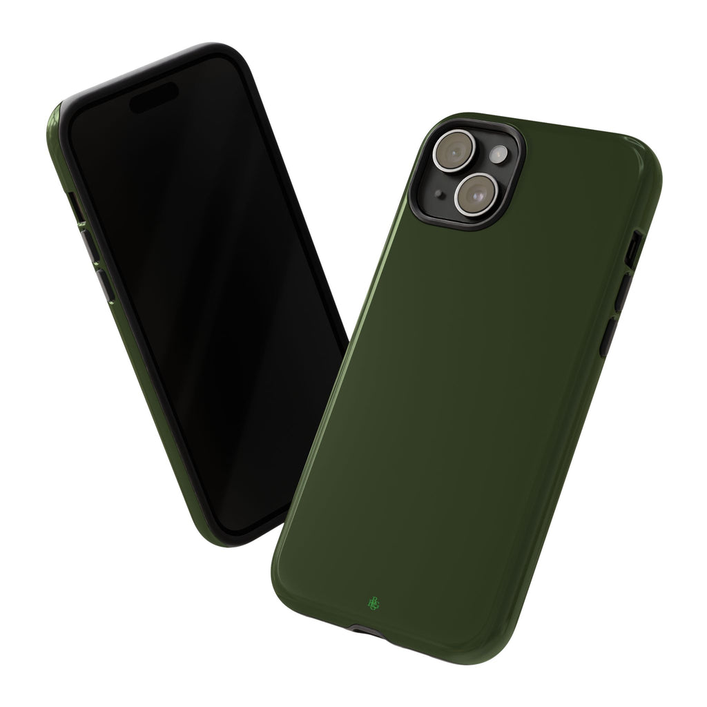 Olive Green Tough Phone Case for iPhone, Galaxy and Google Pixel