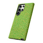 Neon Green Gold Leopard Tough Phone Case iPhone, Galaxy, or Google Pixel