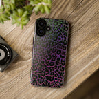 Colorful Leopard Tough Phone Case for iPhone, Galaxy, or Google Pixel