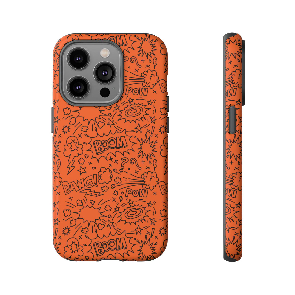 Wow Orange Tough Case for iPhone, Galaxy, or Google Pixel