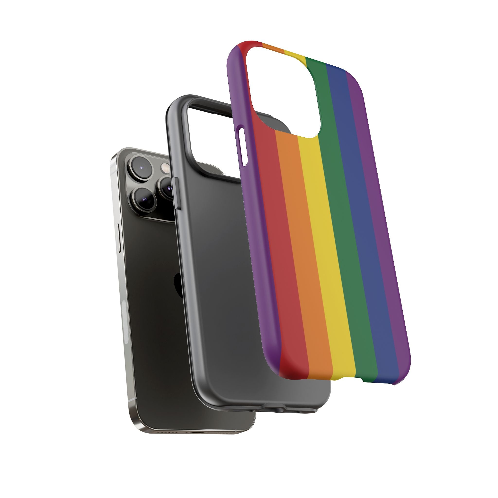 LGBTQ Rainbow Flag Tough Phone Case for iPhone, Galaxy, or Google Pixel
