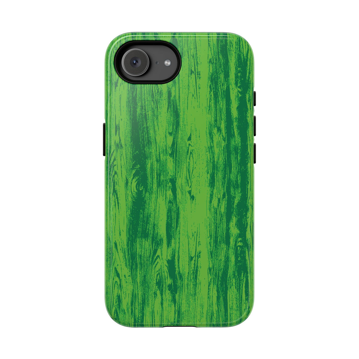 Neon Green Wood Print Tough Phone Case iPhone, Galaxy, or Google Pixel