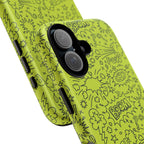 Neon Lime Wow Tough Case for iPhone, Galaxy, or Google Pixel