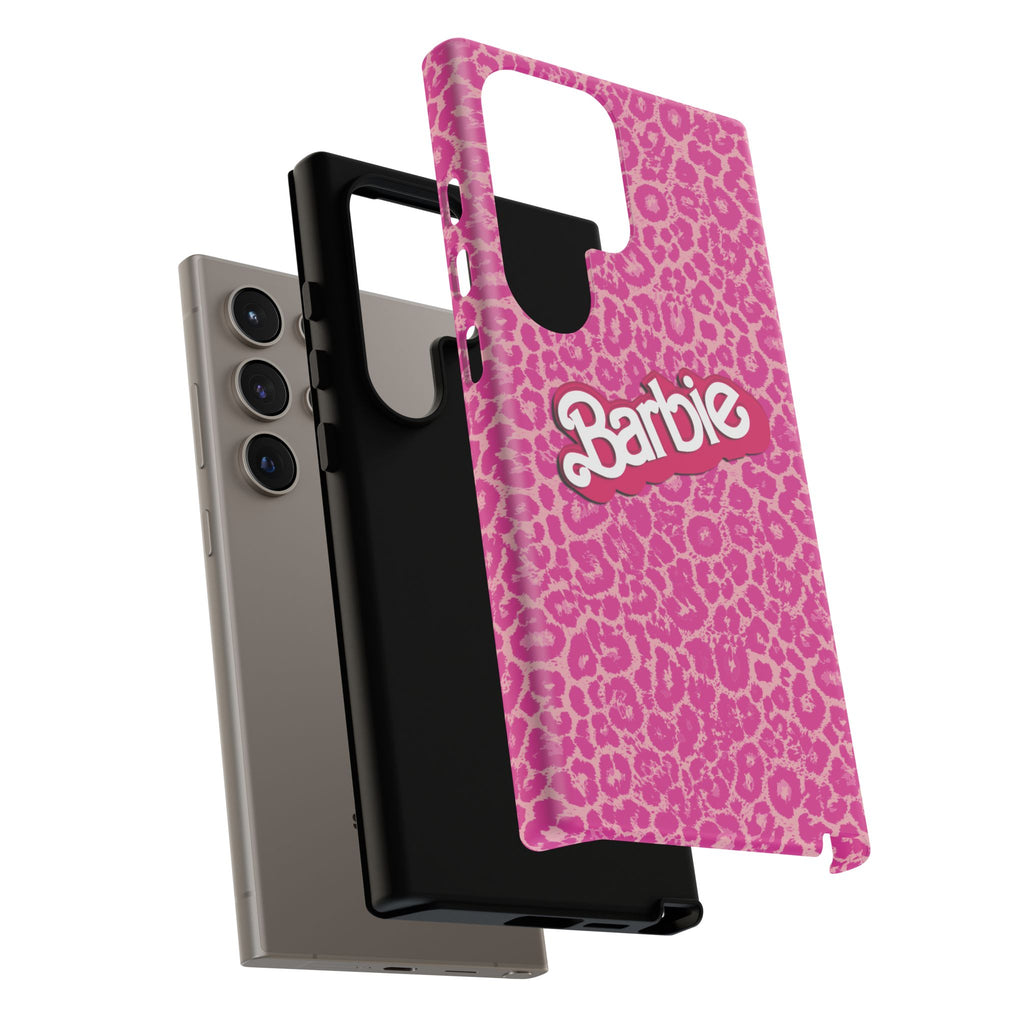 Hot Neon Pink Leopard Barb Tough Phone Case iPhone, Galaxy, or Google Pixel