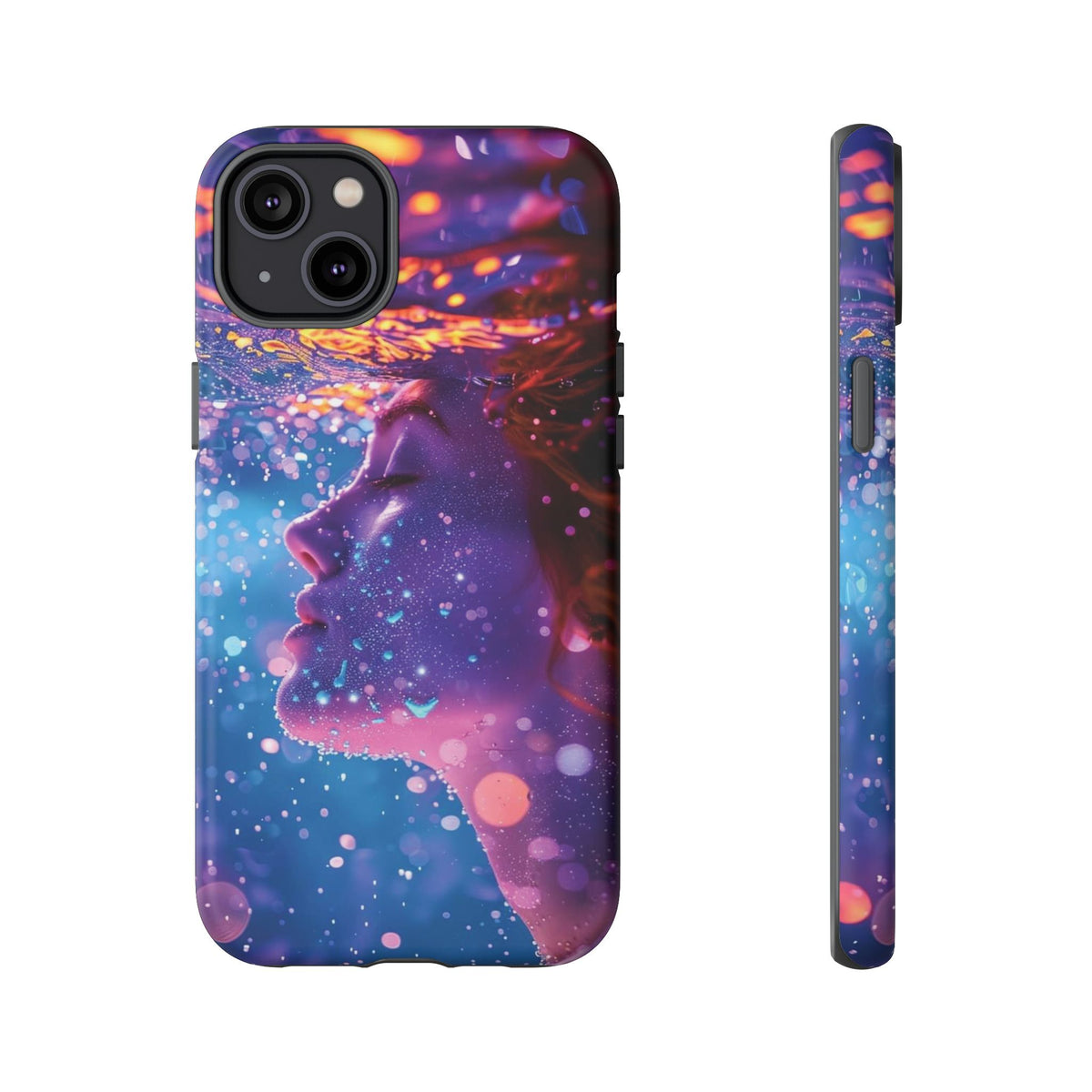 Meditating Underwater Tough Phone Case for iPhone, Galaxy, or Google Pixel