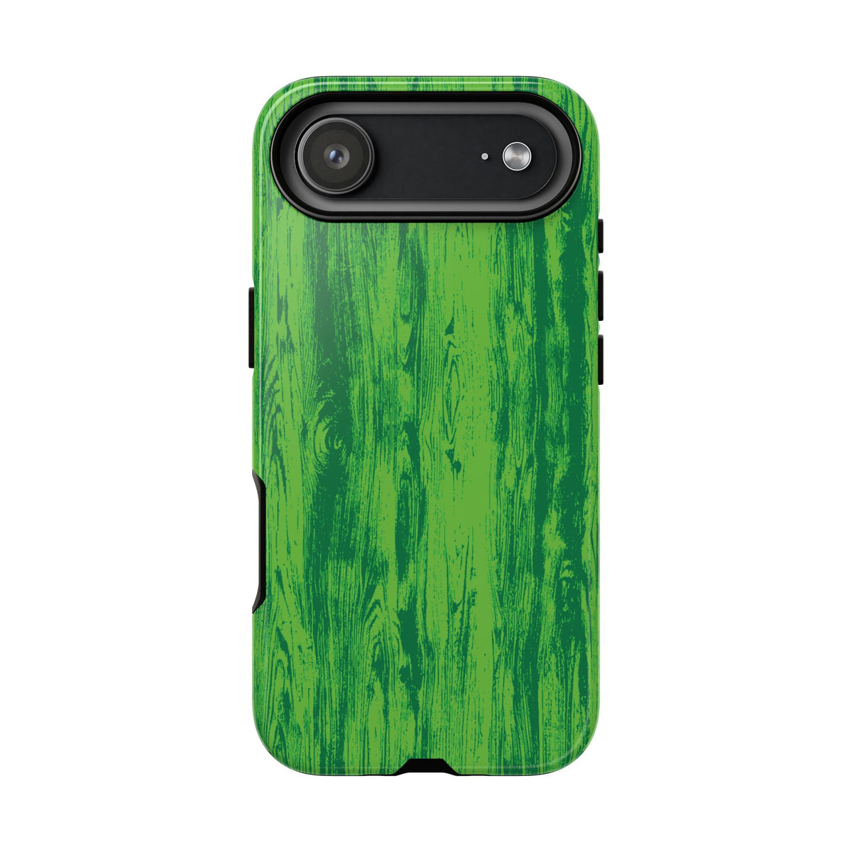 Neon Green Wood Tough Phone Case iPhone, Galaxy, or Google Pixel