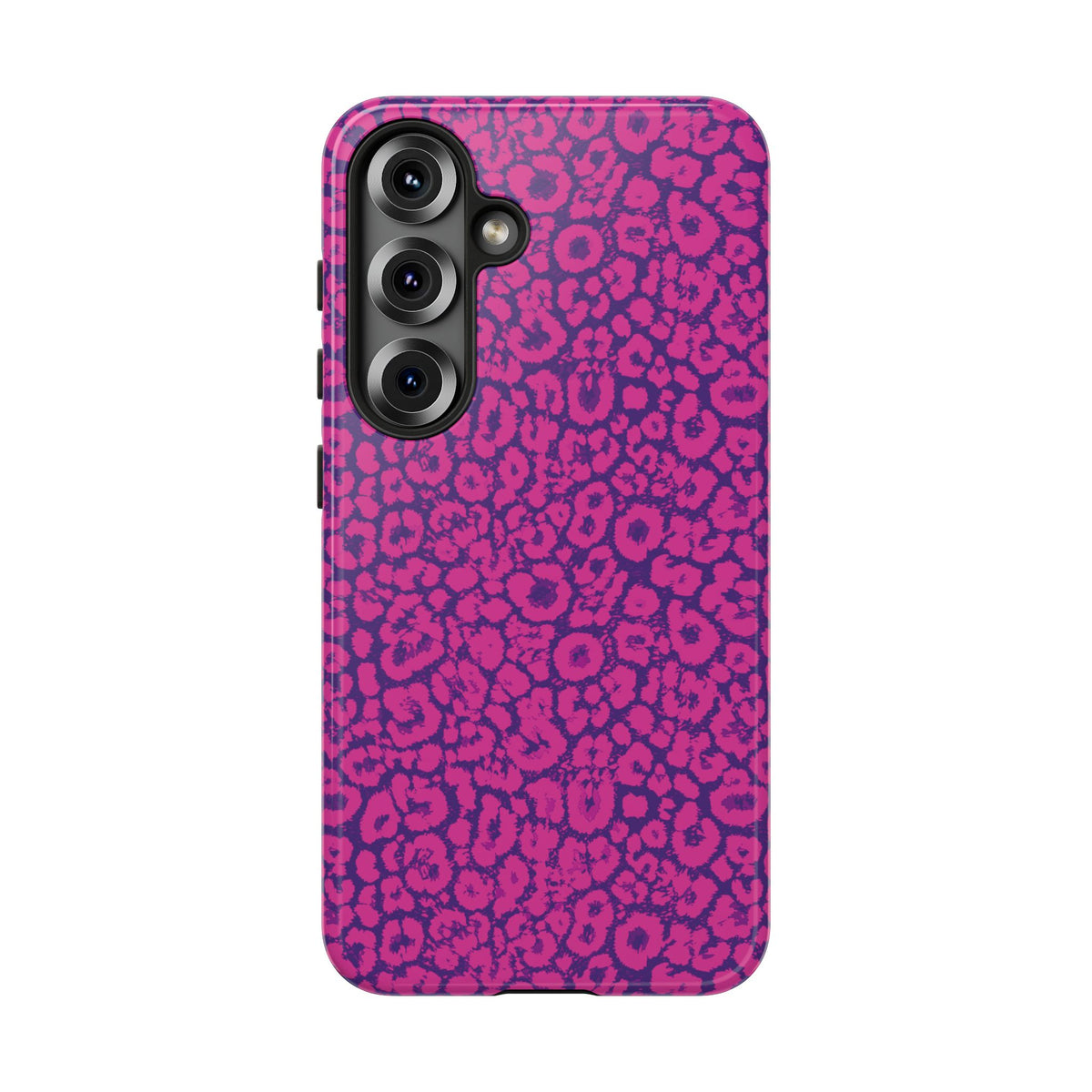 Pink Purple Leopard Tough Phone Case iPhone, Galaxy and Google Pixel