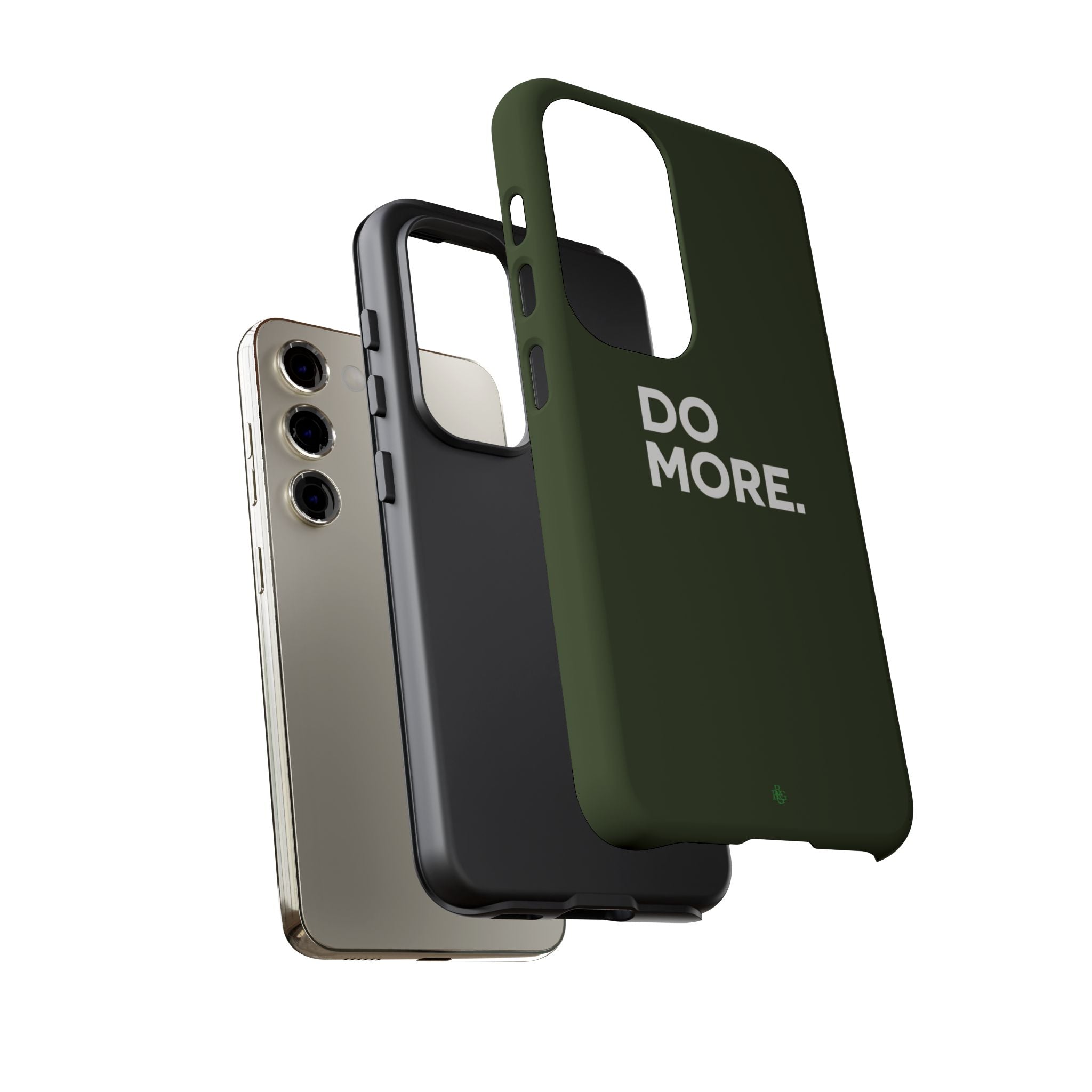 Olive Green Do More Tough Phone Case for iPhone, Galaxy, or Google Pixel