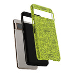 Neon Lime Wow Tough Case for iPhone, Galaxy, or Google Pixel