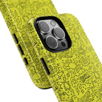 Neon Yellow Wow RG Tough Phone Case for iPhone, Galaxy, or Google Pixel