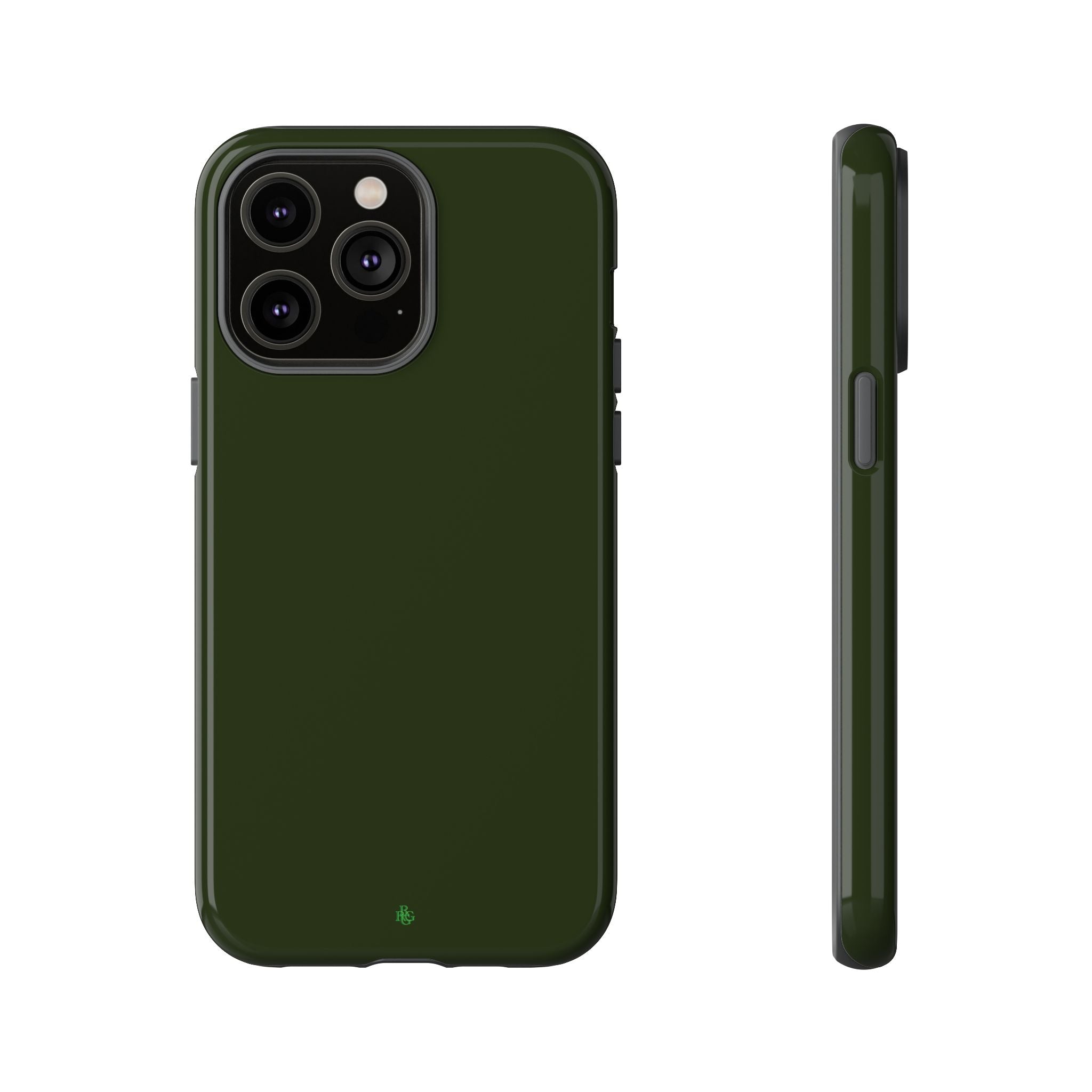 Olive Green Tough Phone Case for iPhone, Galaxy and Google Pixel