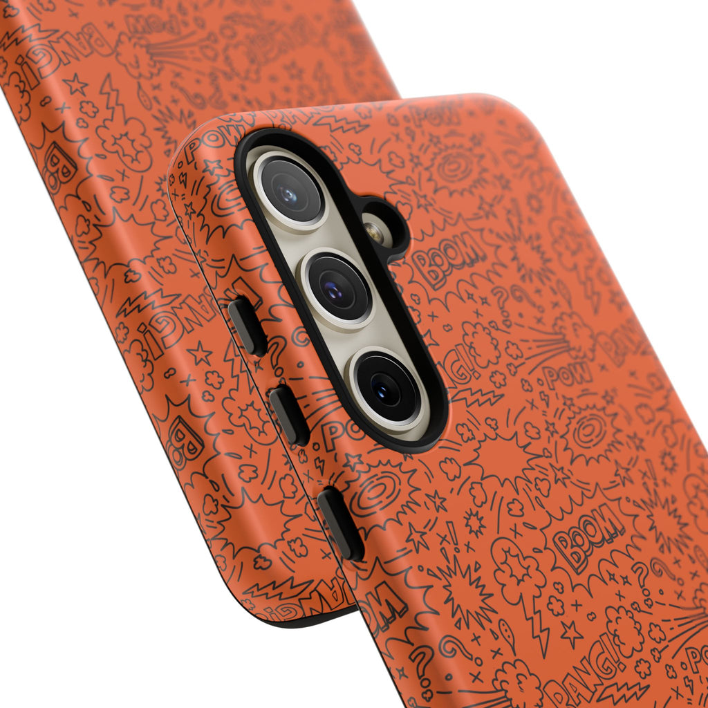 Wow Orange Tough Case for iPhone, Galaxy, or Google Pixel