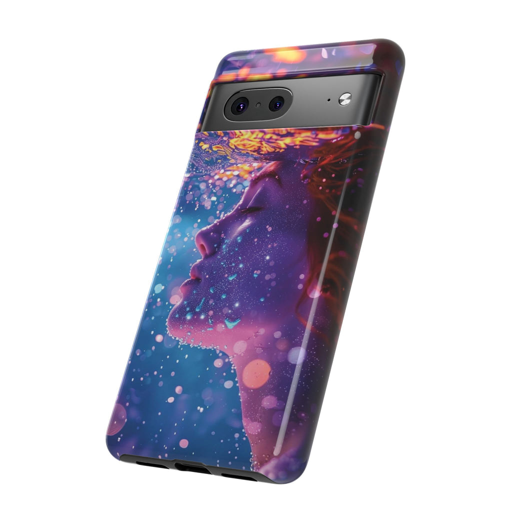 Meditating Underwater Tough Phone Case for iPhone, Galaxy, or Google Pixel