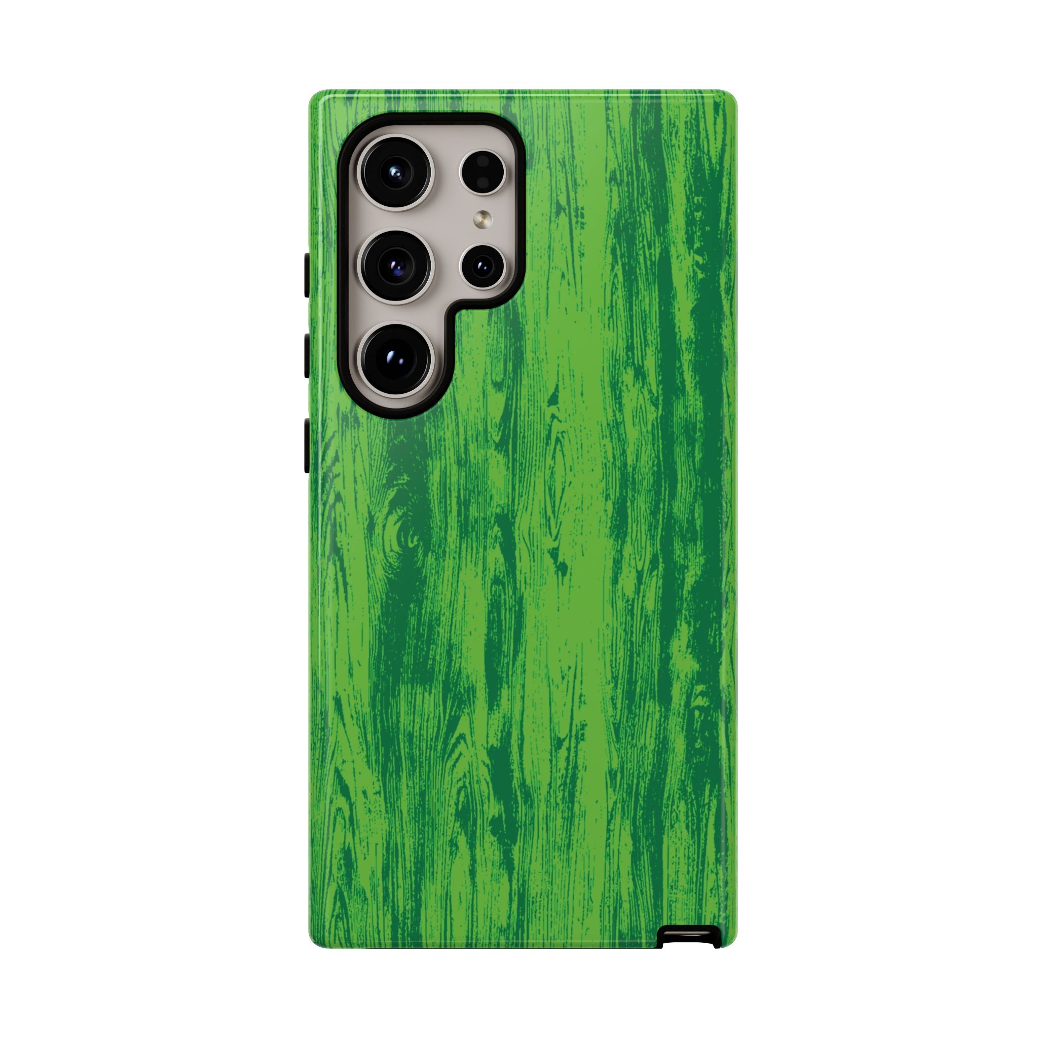 Neon Green Wood Tough Phone Case iPhone, Galaxy, or Google Pixel