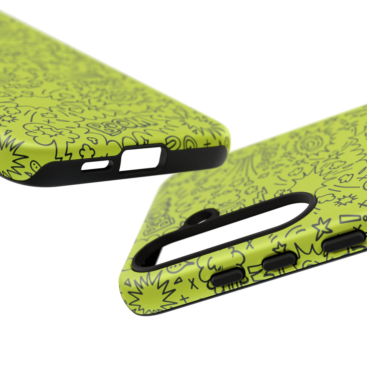 Neon Lime Wow Tough Case for iPhone, Galaxy, or Google Pixel