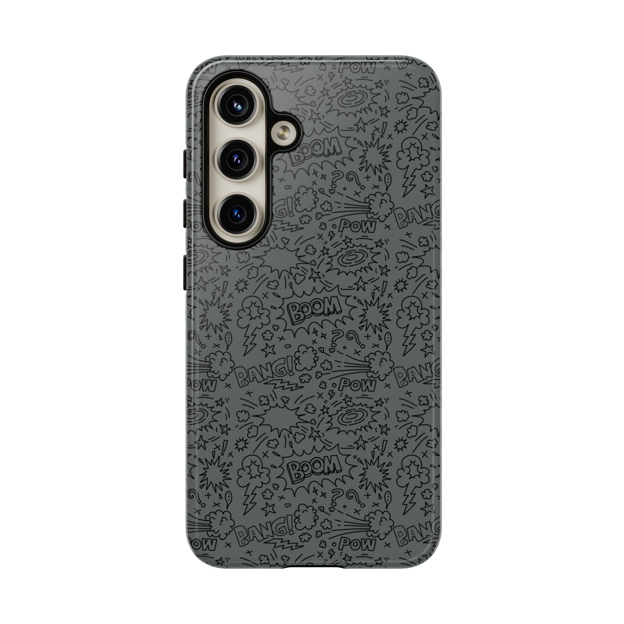 POW BOOM Comics style Tough Phone Case for iPhone, Galaxy, or Google Pixel