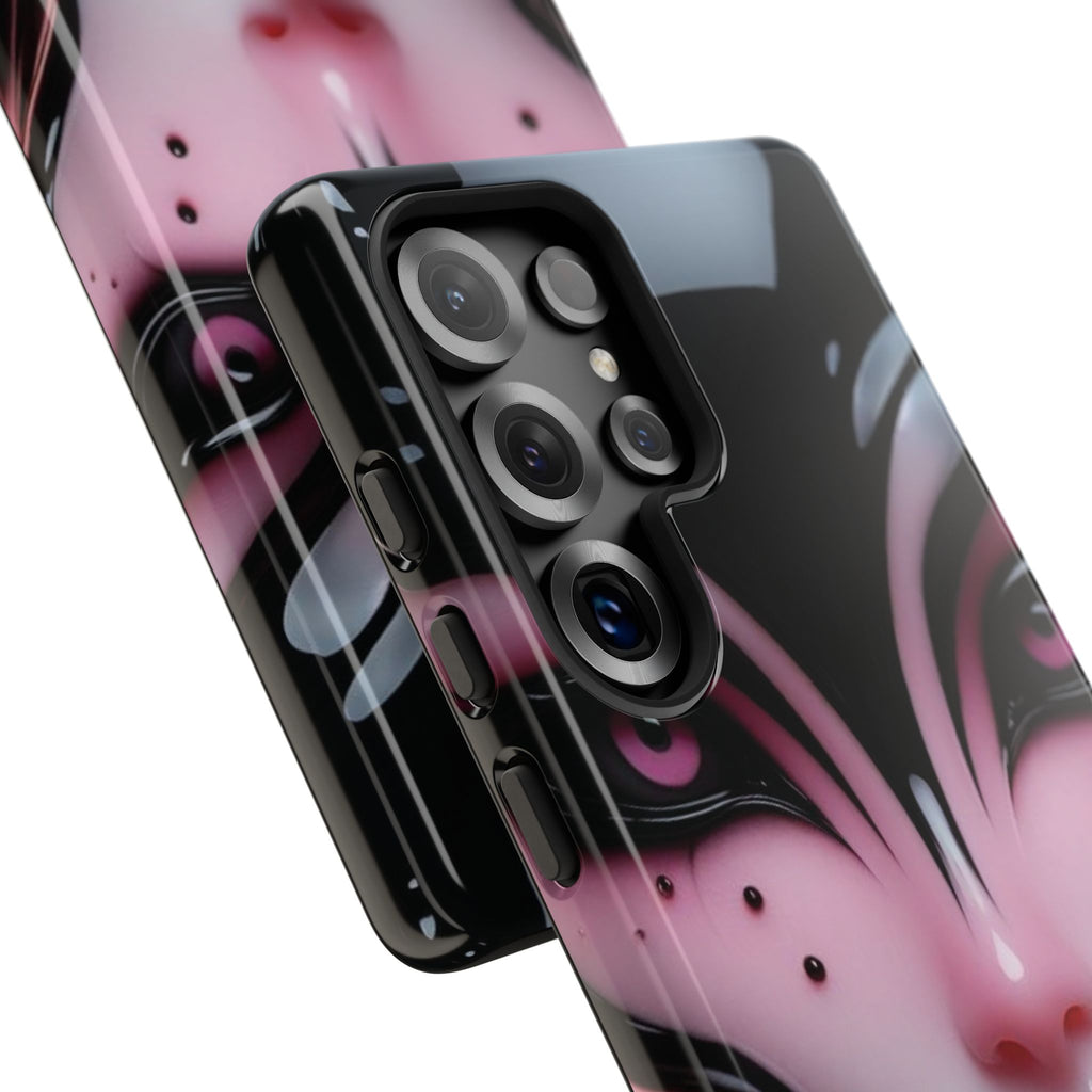 Pink Alien Tough Phone Case for iPhone, Galaxy, or Google Pixel
