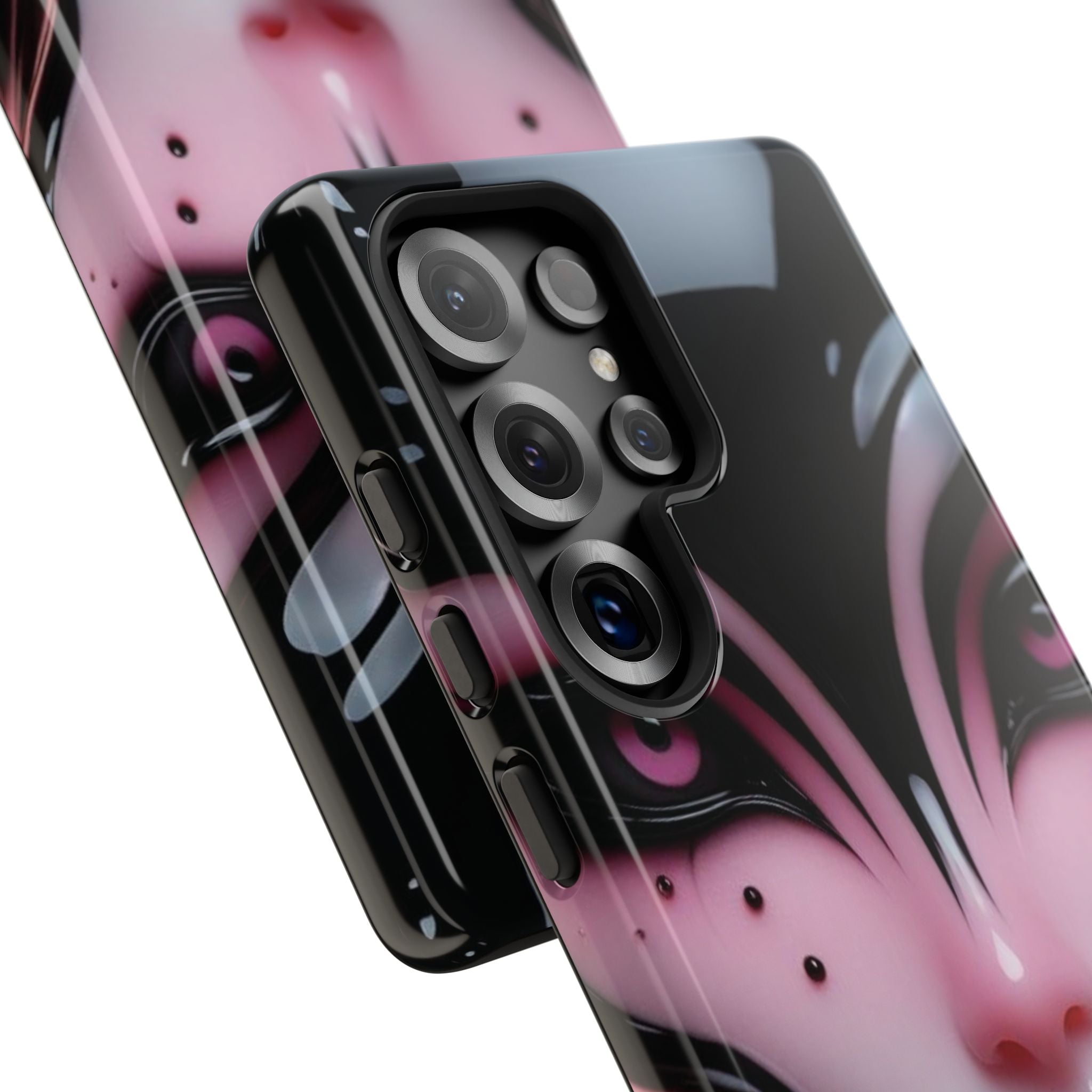 Pink Alien Tough Phone Case for iPhone, Galaxy, or Google Pixel