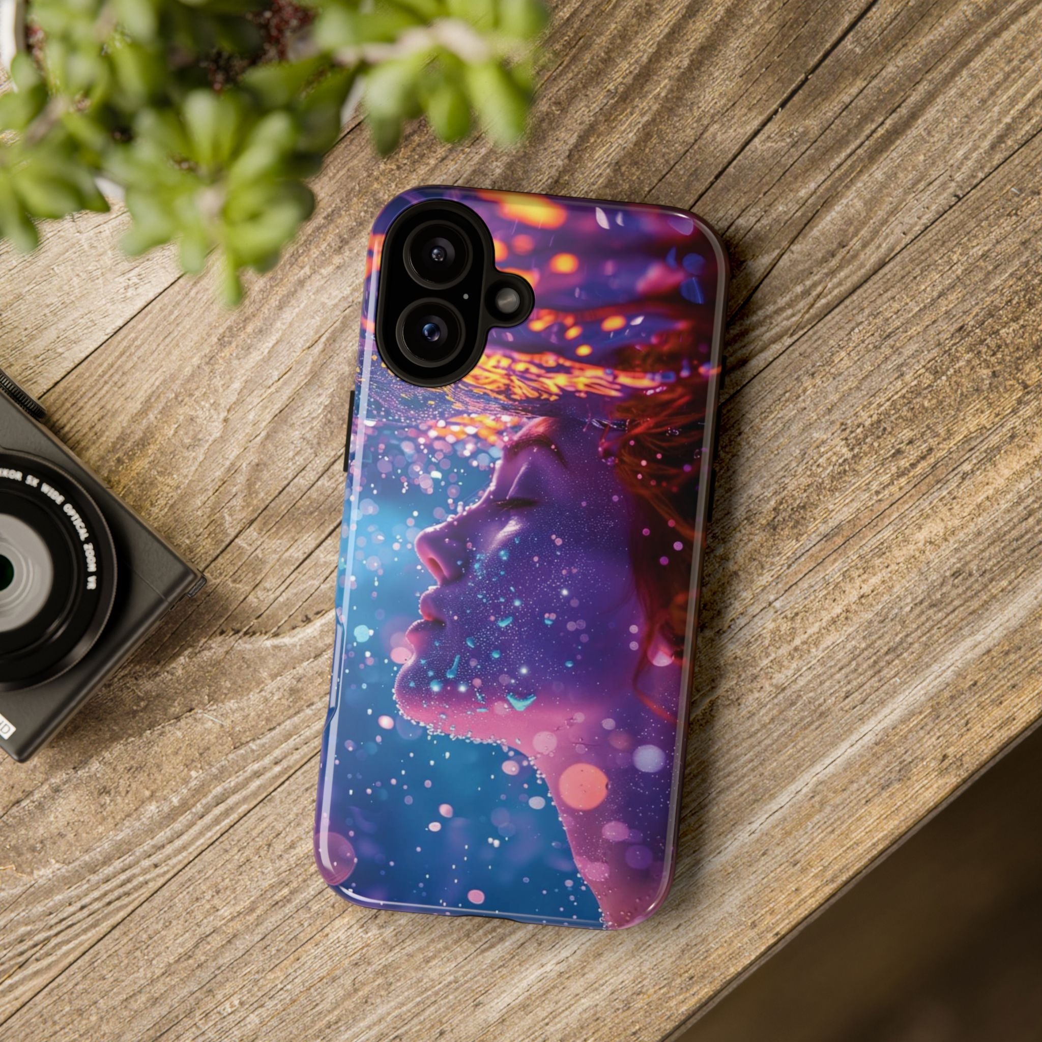 Meditating Underwater Tough Phone Case for iPhone, Galaxy, or Google Pixel