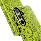 Neon Lime Wow Tough Case for iPhone, Galaxy, or Google Pixel