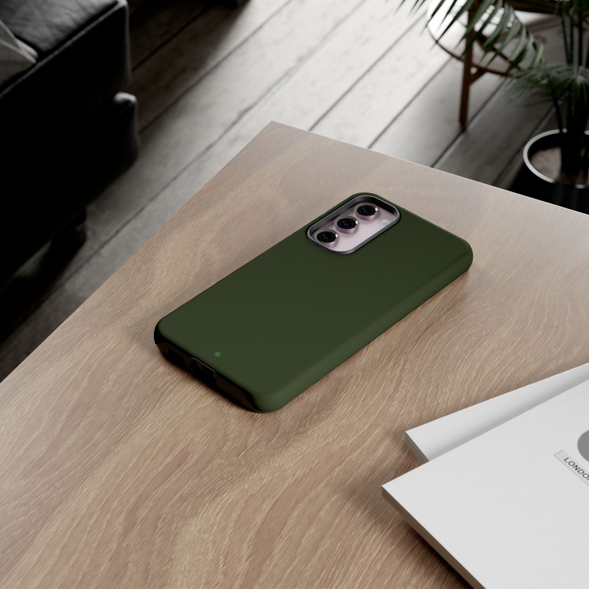 Olive Green Tough Phone Case for iPhone, Galaxy and Google Pixel