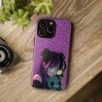Purple Pink Leopard Kz iPhone, Galaxy and Google Tough Cases