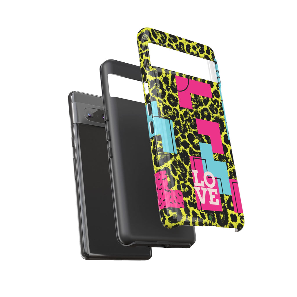 LOVE Neon Yellow RG Phone Case iPhone, Galaxy and Google Tough Cases