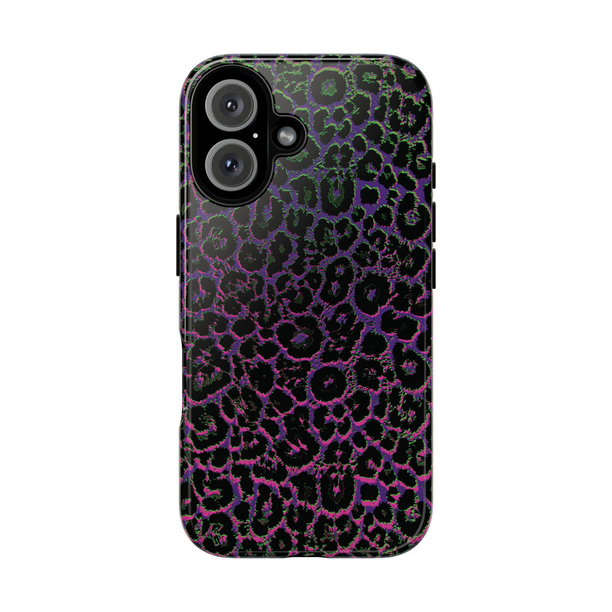 Colorful Leopard Tough Phone Case for iPhone, Galaxy, or Google Pixel