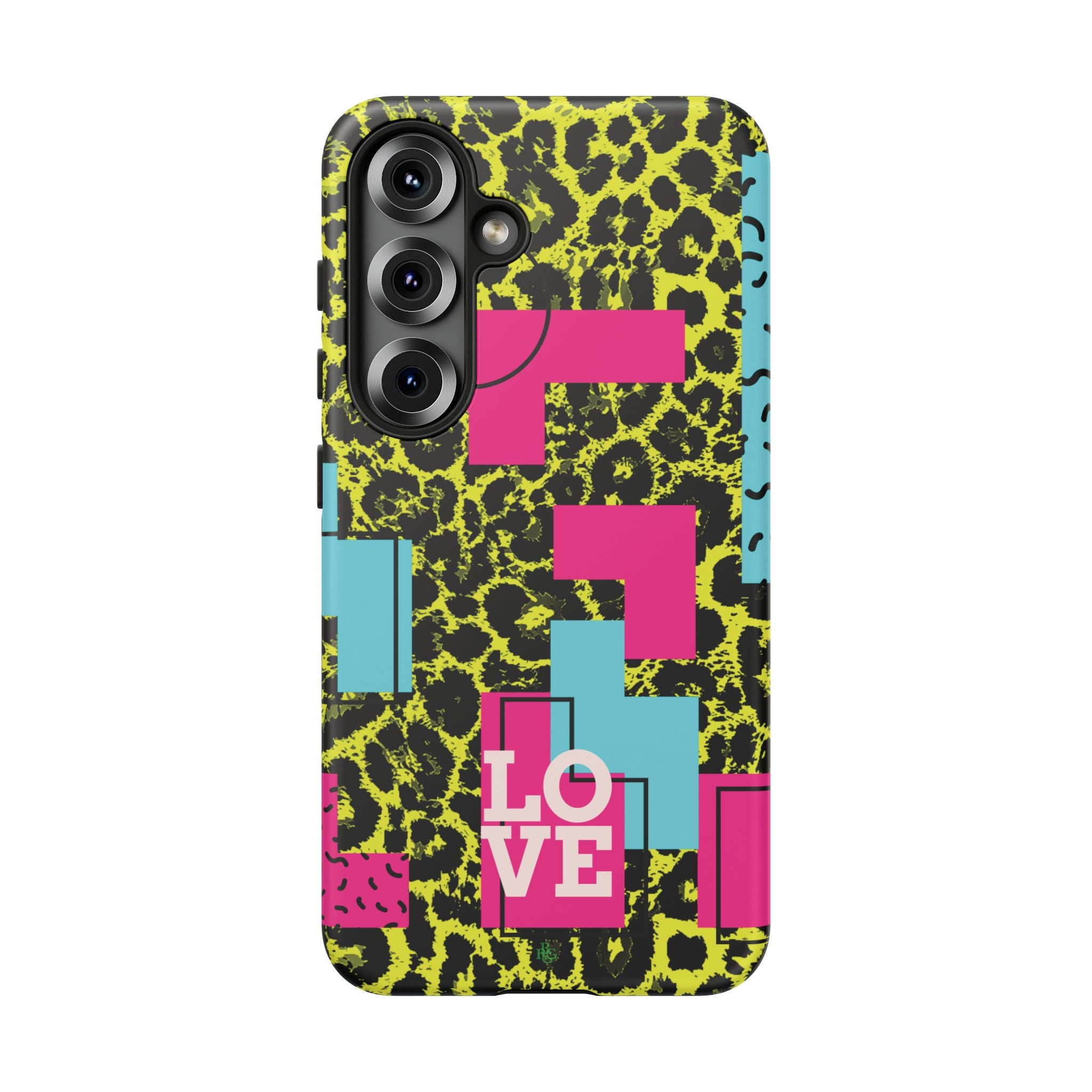 LOVE Neon Yellow RG Phone Case iPhone, Galaxy and Google Tough Cases