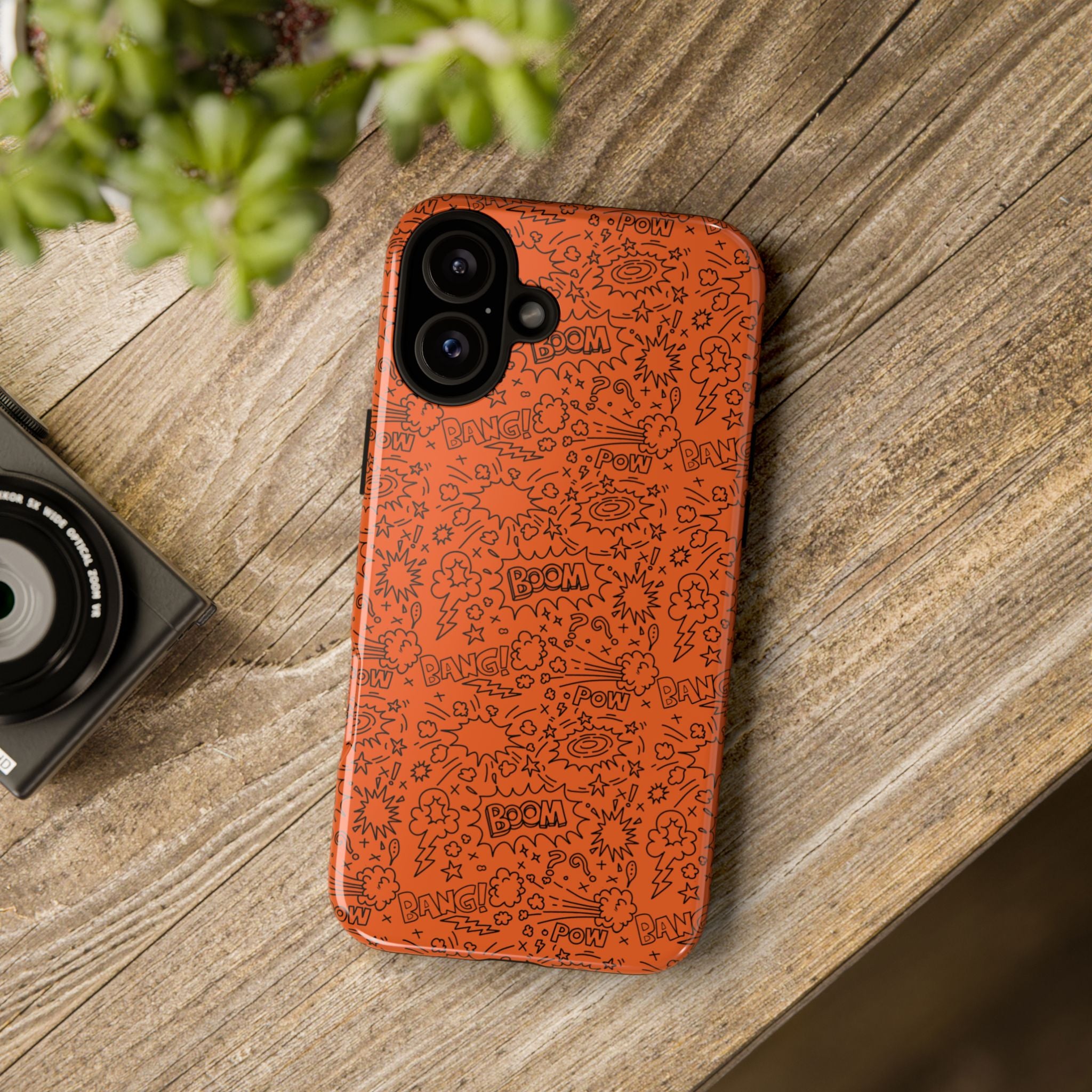Wow Orange Tough Case for iPhone, Galaxy, or Google Pixel