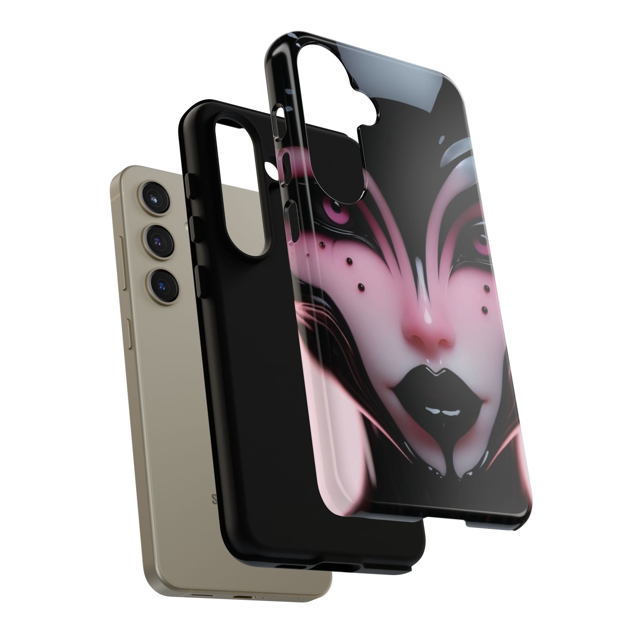 Pink Alien Tough Phone Case for iPhone, Galaxy, or Google Pixel
