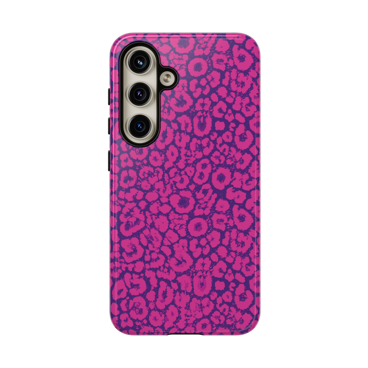 Pink Purple Leopard Tough Phone Case iPhone, Galaxy and Google Pixel