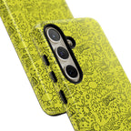 Neon Yellow Wow RG Tough Phone Case for iPhone, Galaxy, or Google Pixel